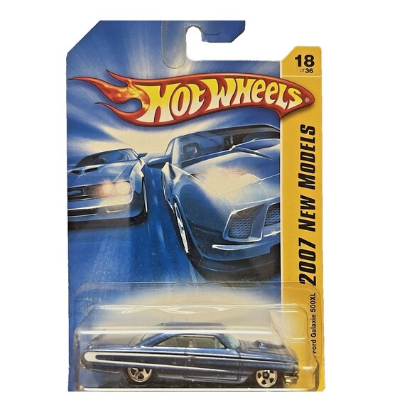2007 Hot Wheels #18 New Models 18/36 1964 FORD GALAXIE 500XL Blue w/Chrome 5 Sp - Picture 1 of 5